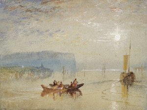 Scène aan de Loire, nabij de Coteaux de Mauves, ca. 1830 door Joseph Mallord William Turner